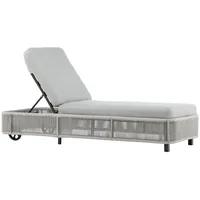 VCM ebuy24 Virya Sonnenliege Grau Schwarz