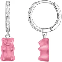 Thomas Sabo CR726-052-9 Einzel-Creole mit Pinkfarbenem Goldbären