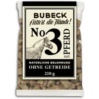 Bubeck getreidefrei 210 Gramm Hundesnack Sparpaket 10 x 210 Gramm Nr. 3 mit Pferd