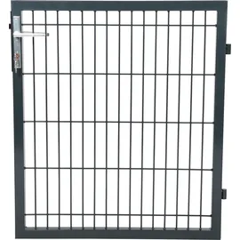 Songmics Gartentor 106 x 90 cm Grau/Stahl