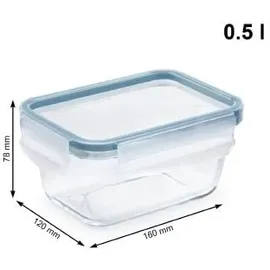 Rotho CLIC & LOCK Vorratsdose blau 0,5 l 3-teilig