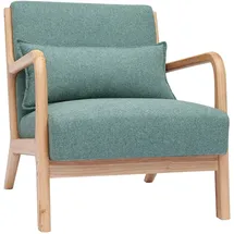 miliboo Sessel DERRY Polyester 0 x 0 x 0 cm Grau mit Kissen