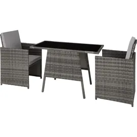 Tectake  Lausanne Set 3-tlg. grau