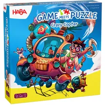 HABA 2012215001 - GAME MEETS PUZZLE, Crazy Copter, 2in1 Puzzles+Spiel