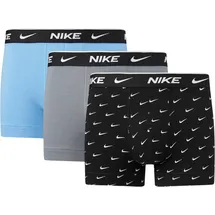 Nike Boxershorts 3er Pack Schwarz/Grau/Blau M