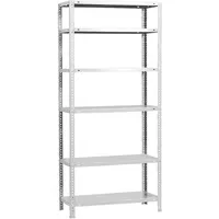 Simon Rack Simonrack Schwerlastregal, Lagerregal, 200x110x40 Metallregal, Kellerregal, Biegestelle 90 kg, 6 Fachböden, Weiss - Comfort
