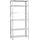Simon Rack Simonrack Schwerlastregal, Lagerregal, 200x110x40 Metallregal, Kellerregal, Biegestelle 90 kg, 6 Fachböden, Weiss - Comfort