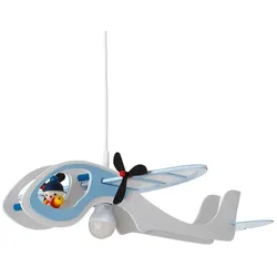 ELOBRA kids Kinderlampe Flugzeug Lack Blau 60 x cm