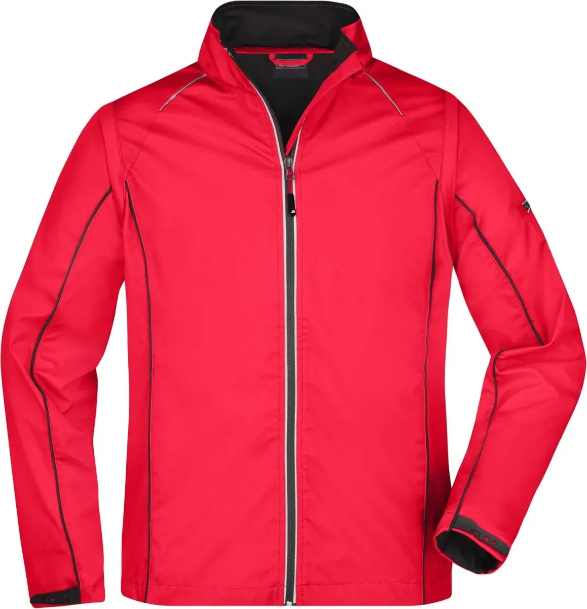 James & Nicholson Herren Softshell Jacke mit abnehmbaren Ärmeln Softshell-Jacke JN1122 red/black XL