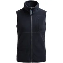 Soccx Damen Fleeceweste mit Rücken-Artwork Blue Navy, S - S