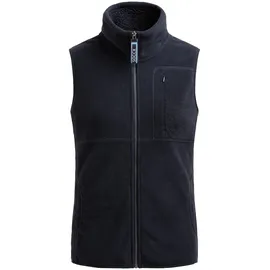 Soccx Damen Fleeceweste mit Rücken-Artwork Blue Navy, S - S
