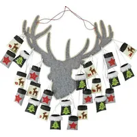 Hochwertiger Adventskalender zum hängen - Adventskalender Hirsch zum befüllen