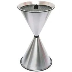 SZ Metall Stand-Aschenbecher »spitze Kegel« Alu versiegelt silber, 40x71 cm