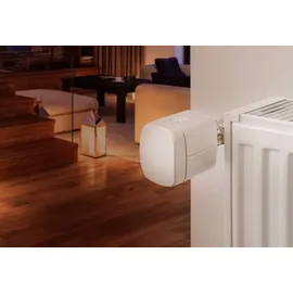 Eve Thermo - Smartes Heizkrperthermostat mit LED-Display, automatischer Temperatursteuerung, keine Bridge erforderlich, Bluetooth/Thread, Apple Hom... - Weiß