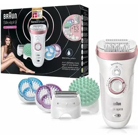 Braun Silk-épil 9 SkinSpa SensoSmart-Set 9/990 weiss/rosegold