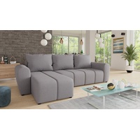 Sofnet Ecksofa Cleo L mit Schlaffunktion - Sofa mit Bettkasten, Polsterecke, Couchgarnitur, Eckcouch, L-Form Couch, Sofagarnitur - Ottomane Universal Grau