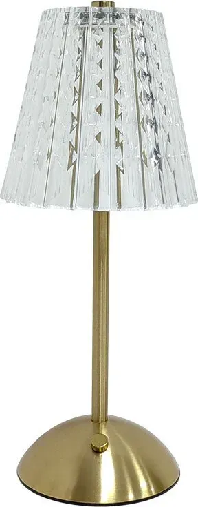 Liangshe LED-Tischlampe, kabellos, 3 Farben, dimmbar, Touch, 1800 mAh, Vintage-Schreibtischlampe, USB-C wiederaufladbar, Nachtlicht für Wohnzimmer, Schlafzimmer, Bar/Gaststätte, Gold