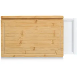 Zeller Schneidebrett mit Tablethalter Bambus, FSC 100%