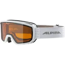 Alpina Scarabeo S Skibrille, weiß - one size