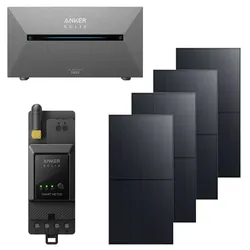 ANKER Balkonkraftwerk mit Speicher E1600 Pro, 1,6kWh, 4 x 540W Solarmodule