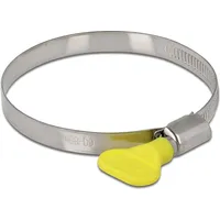 DeLock Schlauchschelle mit Flügelmutter 60 mm 10 Stück Gelb