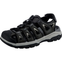 Skechers Herren Fisherman Fischersandale, Dunkelgrau, 44 EU - 44 EU