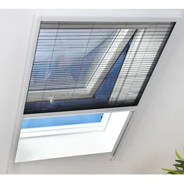 hecht International Insektenschutz Dachfenster Plissee 110 x 160 cm Weiß