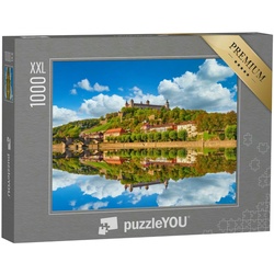 puzzleYOU Puzzle Puzzle 1000 Teile XXL „Festung Marienberg und Alte Mainbrücke, Würzbur, 1000 Puzzleteile, puzzleYOU-Kollektionen Würzburg