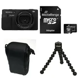 Yashica City 300 Black inkl. QuickFlash Mini Camera Flash (50MP), Digitalkamera