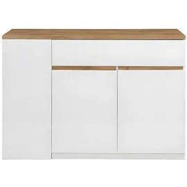 vente-unique Kücheninsel mit Stauraum 0 x 0 x 0 cm Weiß