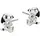 Thomas Sabo Ohrstecker Peanuts schwarz/silber 925 Zirkonia