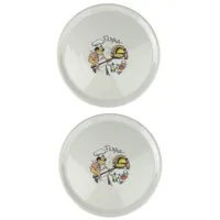 Saturnia Pizzateller mit Dekor 2 Stück, Pizzabäcker Ø 31cm