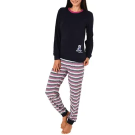 RELAX by Normann Frottee Pyjama Schlafanzug Blau 36/38