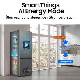 Samsung RB53DG703CS9EF RB6000D Kühl-Gefrierkombination (538 l, 2030 mm hoch, Edelstahl)