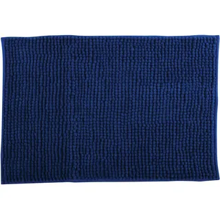 Badteppich Chenille Blau 40 x 60 cm