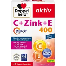 Doppelherz Aktiv Vitamin C + Zinc + E Tabletten 40 St.