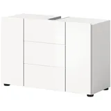 inn.furn Waschbeckenunterschrank 82 x 56 x 34 cm Weiß Hochglanz