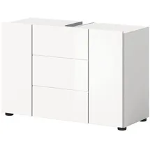 inn.furn Waschbeckenunterschrank 82 x 56 x 34 cm Weiß Hochglanz