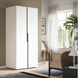 Möbel Boss Drehtürenschrank Anga 80 x 180 x 51 cm Weiß
