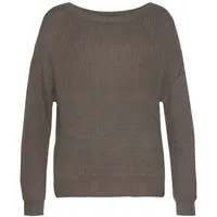 LASCANA Strickpullover Damen stein Gr.32/34