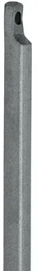 Treibriegelstange 4110,einseitig ausgeklingt,10x1.250mm,galvan.