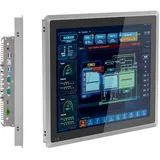 SunKol 19 Zoll lüfterloser Industrie-Panel-PC, All-in-One-Industrie-Embedded-Panel-PC mit kapazitivem Touchscreen, 2 x USB 2.0, 2 x USB 3.0, HDMI, 2 x RS232, LAN (i3-3217U, 4 GB RAM 128 GB SSD)