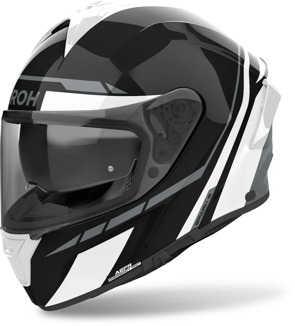 Airoh Spark 2 Spinner Helm, zwart-wit, M Voorman