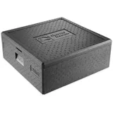 Thermohauser EPP-Thermobox Pizza Maxi schwarz, mit Deckel, 49 L, Toplader