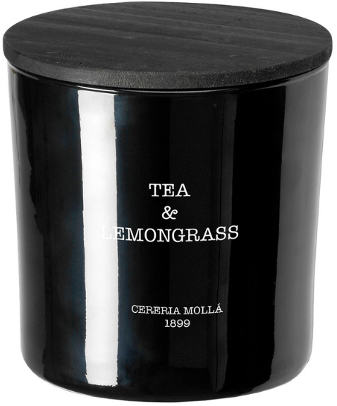 Cereria Molla Tea & Lemon Vegane Wachskerze Glas 4 Dochte - 3 kg
