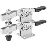 STAHLWERK Knebelklemme 2er Set 90kg 198lbs Senkrechtspanner Kniehebelspanner