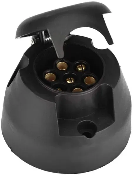 7-polige Anhängersteckdose, Kunststoff, 12 V, weiblich