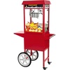Royal Catering Popcornmaschine mit Wagen - rot