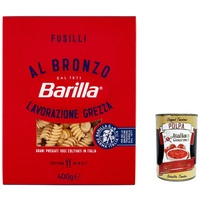 20x Barilla Fusilli al Bronzo Bronze Gezogene Pasta 400g+Polpa 400g