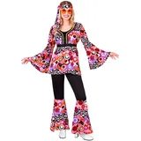 W WIDMANN MILANO Party Fashion - Kostüm 70er Jahre Groovy Style, Reggae, Hippie, Flower Power, Disco Fever, Faschingskostüme